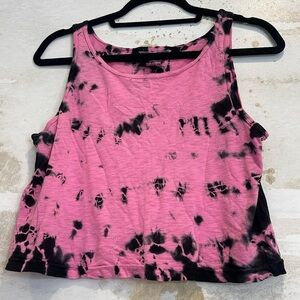 Hard Tail Size Small Tank Top (pink/black)